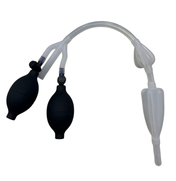 Silicone Enema Douche Bulb Dual Opening Flushing System Reusable