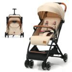 Portable Baby Stroller with One-Hand Folding