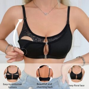 Front Clasp Hands Free Nursing Bra for Mums