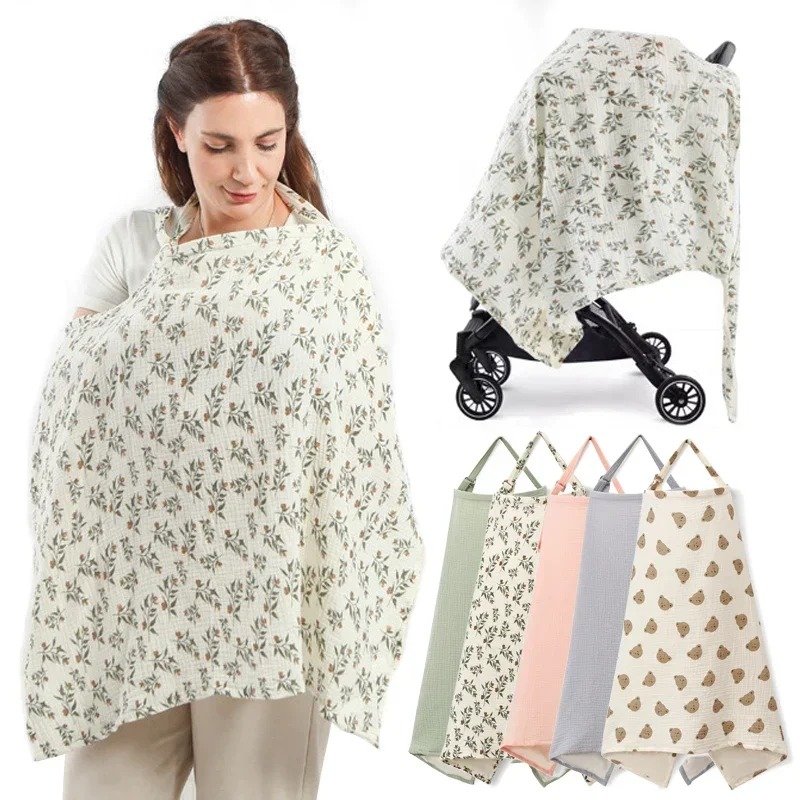 Cotton Breastfeeding Cover for Comfortable Nursing Privacy Cotton Breastfeeding Cover for Comfortable Nursing Privacy