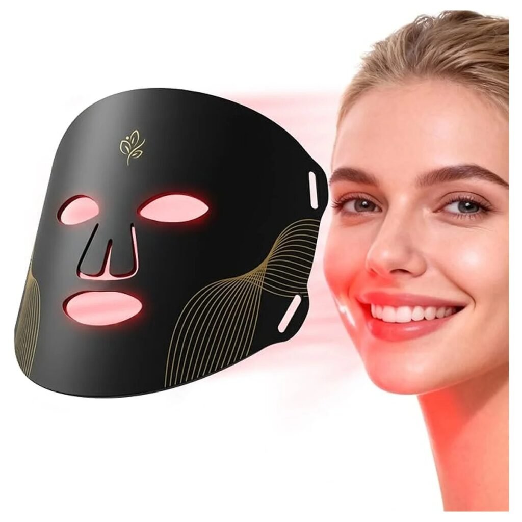 LED Red Light Therapy Face Mask with Remote Control
