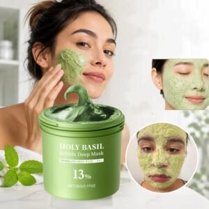 Holy Basil Bubble Clay-to-Foam Face Mask