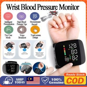 Digital Wrist Blood Pressure Monitor with Heart Rate