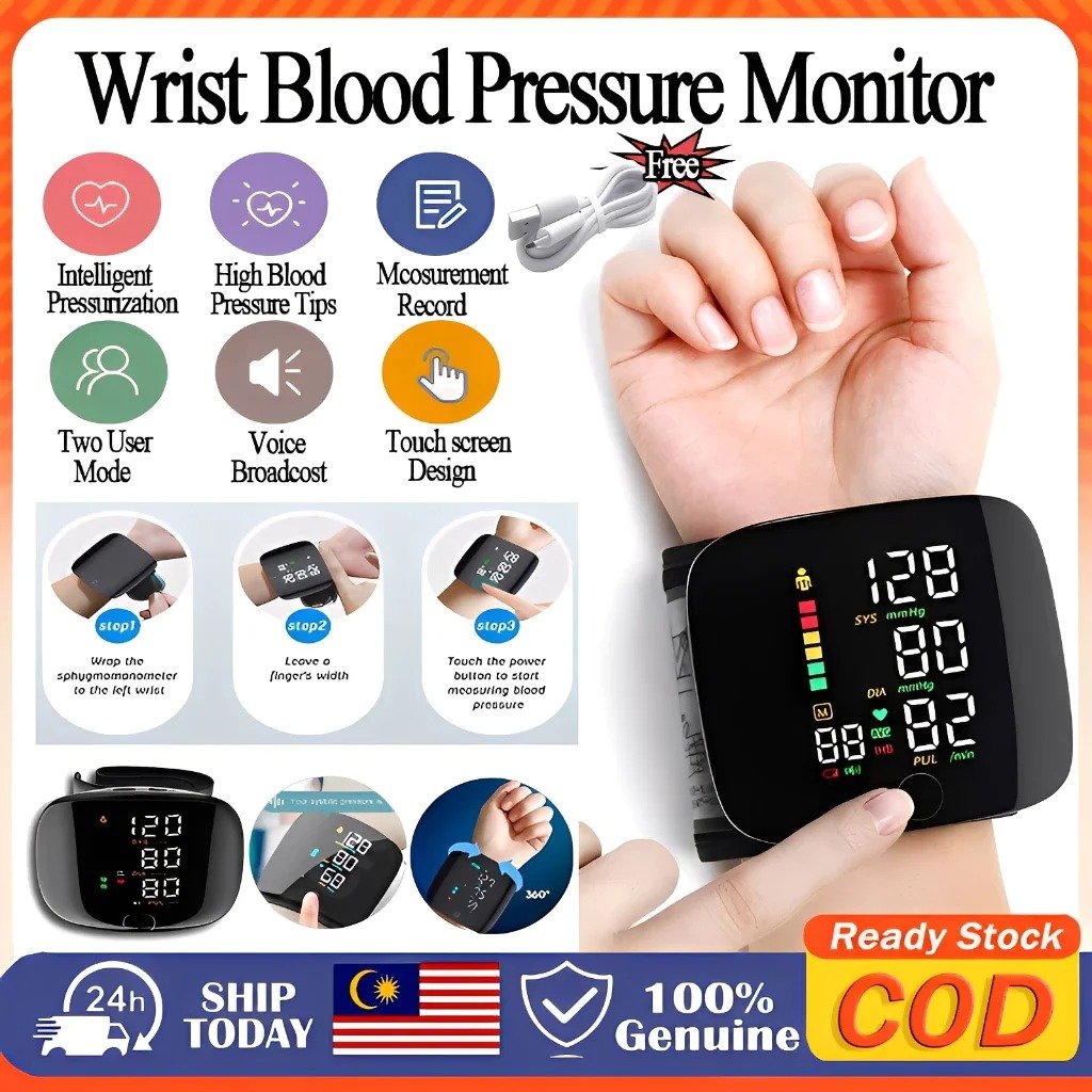 Digital Wrist Blood Pressure Monitor with Heart Rate Digital Wrist Blood Pressure Monitor with Heart Rate