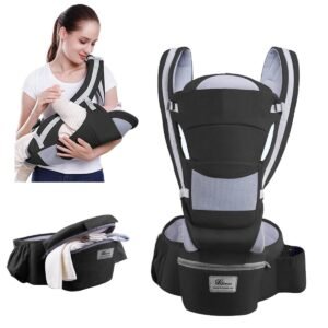 Ergonomic Newborn Baby Carrier with Adjustable Hip Seat