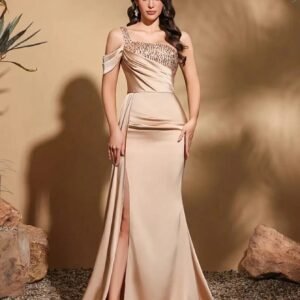 Stylish Asymmetrical Slim Party Dress for Women