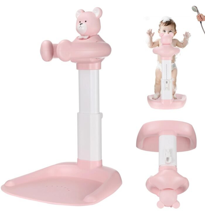 Adjustable Baby Bath Support Stand with Non-Slip Base