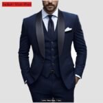 Men's Slim Fit Tuxedo Suit for Weddings & Formal Events