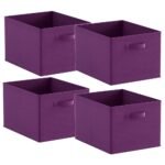 Foldable Fabric Storage Cubes with Handles for Home