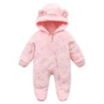 Soft Flannel Baby Jumpsuit for Autumn and Winter