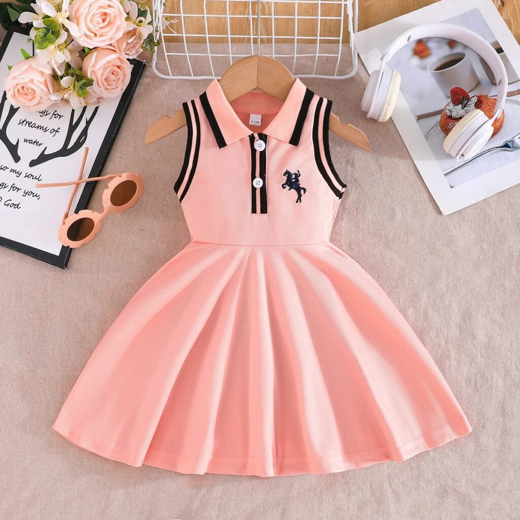 Baby Girls Sleeveless Polo Dress