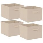 Foldable Fabric Storage Cubes with Handles for Home