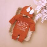 Newborn Photography Romper with Bow Hat