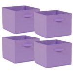 Foldable Fabric Storage Cubes with Handles for Home