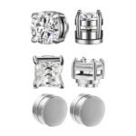 Men's Magnetic Crystal No-Pierce Stud Earrings