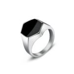 Men's 316L Stainless Steel Punk Signet Ring