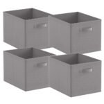 Foldable Fabric Storage Cubes with Handles for Home