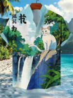 Men's 3D Cat Print Linen Short Sleeve Casual Shirt