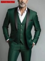 Men's Slim Fit Tuxedo Suit for Weddings & Formal Events