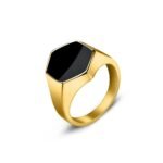 Men's 316L Stainless Steel Punk Signet Ring