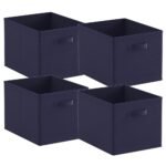 Foldable Fabric Storage Cubes with Handles for Home