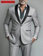 Men's Slim Fit Tuxedo Suit for Weddings & Formal Events