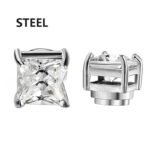 Men's Magnetic Crystal No-Pierce Stud Earrings