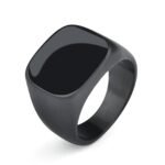 Men's 316L Stainless Steel Punk Signet Ring