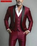 Men's Slim Fit Tuxedo Suit for Weddings & Formal Events
