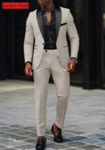 Men's Slim Fit Tuxedo Suit for Weddings & Formal Events