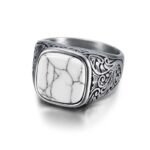 Men's 316L Stainless Steel Punk Signet Ring