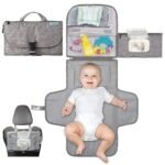 Portable Baby Changing Mat with Storage Pockets
