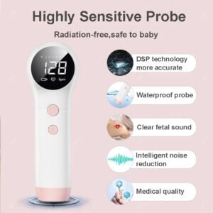 Portable Fetal Doppler Pregnancy Monitor for Baby Heartbeat