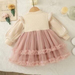 Baby Girls Chiffon Bow Princess Dress