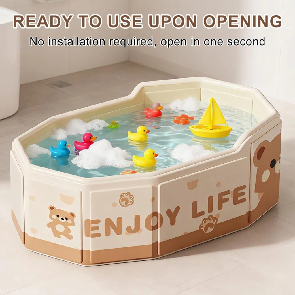Foldable Baby Bathtub Leak-Proof Infant Bath