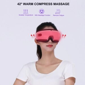 Bluetooth Eye Massager with Heat & Air Pressure