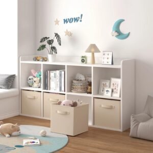 Foldable Fabric Storage Cubes with Handles for Home