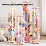 Transparent Plush Toy Storage Box with Zipped Lid