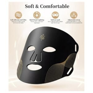 LED Red Light Therapy Face Mask with Remote Control