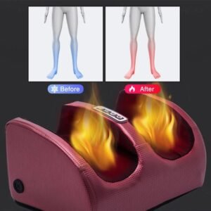Heated Shiatsu Foot & Calf Massager with Rollers