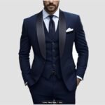 Men's Slim Fit Tuxedo Suit for Weddings & Formal Events