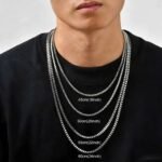 Unisex Stainless Steel Box Chain Necklace