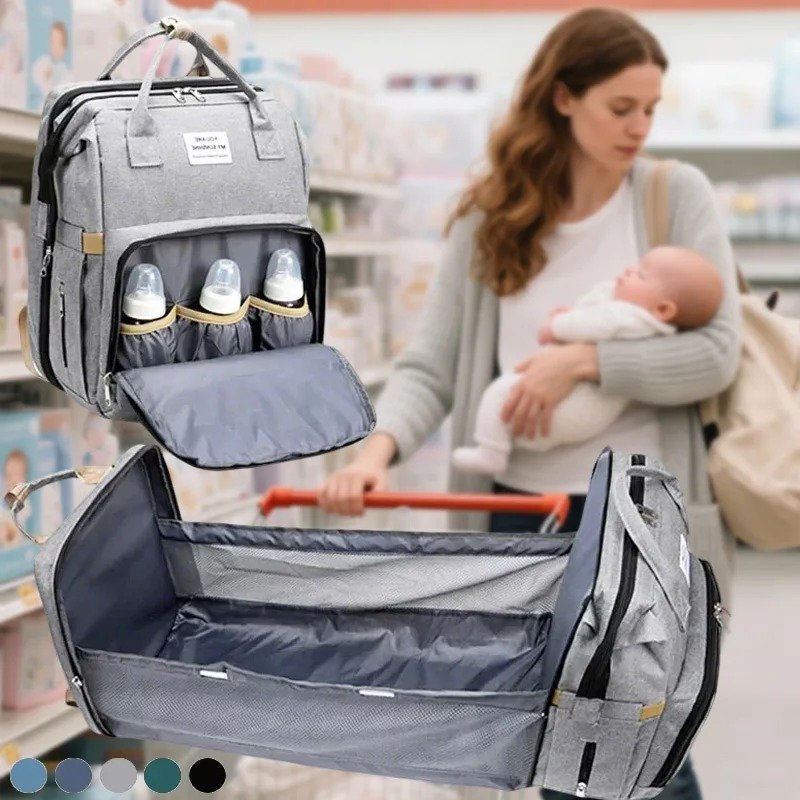 Large Capacity Baby Changing Backpack with Mat Large Capacity Baby Changing Backpack with Mat