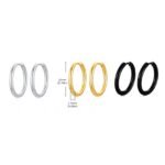 Men's Classic Stainless Steel Hoop Huggie Earrings