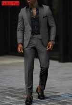 Men's Slim Fit Tuxedo Suit for Weddings & Formal Events