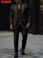 Men's Slim Fit Tuxedo Suit for Weddings & Formal Events