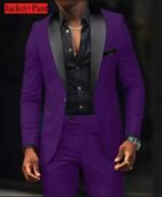 Men's Slim Fit Tuxedo Suit for Weddings & Formal Events