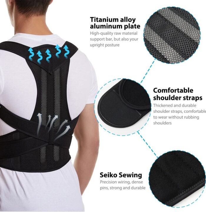 Adjustable Back Brace for Posture Support