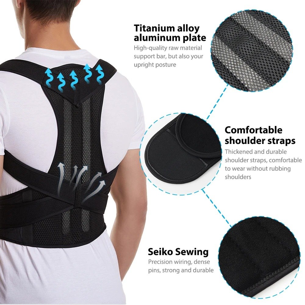 Adjustable Back Brace for Posture Support Adjustable Back Brace for Posture Support