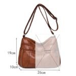 Vintage Leather Women's Multi-Pocket Crossbody Bag
